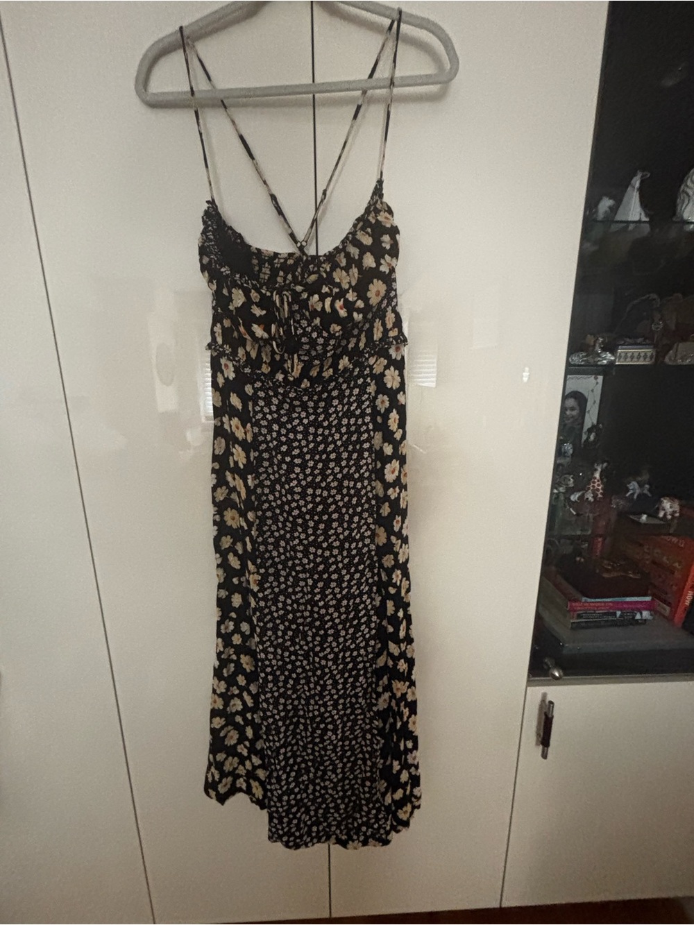 Free People Tigerlily Midi Dress in Black Combo
